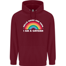 Hello Mama & Papa Im a Gaysian LGBT Childrens Kids Hoodie Maroon