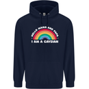 Hello Mama & Papa Im a Gaysian LGBT Childrens Kids Hoodie Navy Blue