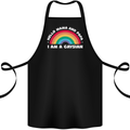 Hello Mama & Papa Im a Gaysian LGBT Cotton Apron 100% Organic Black