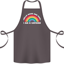 Hello Mama & Papa Im a Gaysian LGBT Cotton Apron 100% Organic Dark Grey