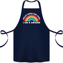 Hello Mama & Papa Im a Gaysian LGBT Cotton Apron 100% Organic Navy Blue