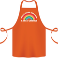 Hello Mama & Papa Im a Gaysian LGBT Cotton Apron 100% Organic Orange