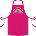 Hello Mama & Papa Im a Gaysian LGBT Cotton Apron 100% Organic Pink