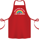 Hello Mama & Papa Im a Gaysian LGBT Cotton Apron 100% Organic Red
