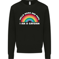 Hello Mama & Papa Im a Gaysian LGBT Kids Sweatshirt Jumper Black