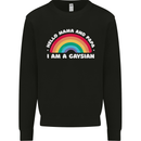 Hello Mama & Papa Im a Gaysian LGBT Kids Sweatshirt Jumper Black
