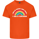 Hello Mama & Papa Im a Gaysian LGBT Kids T-Shirt Childrens Orange