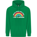 Hello Mama & Papa Im a Gaysian LGBT Mens 80% Cotton Hoodie Irish Green