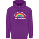 Hello Mama & Papa Im a Gaysian LGBT Mens 80% Cotton Hoodie Purple