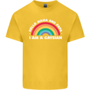 Hello Mama & Papa Im a Gaysian LGBT Mens Cotton T-Shirt Tee Top Yellow