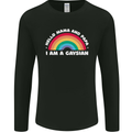 Hello Mama & Papa Im a Gaysian LGBT Mens Long Sleeve T-Shirt Black