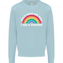 Hello Mama & Papa Im a Gaysian LGBT Mens Sweatshirt Jumper Light Blue