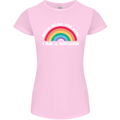 Hello Mama & Papa Im a Gaysian LGBT Womens Petite Cut T-Shirt Light Pink