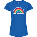Hello Mama & Papa Im a Gaysian LGBT Womens Petite Cut T-Shirt Royal Blue