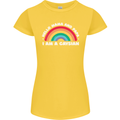Hello Mama & Papa Im a Gaysian LGBT Womens Petite Cut T-Shirt Yellow