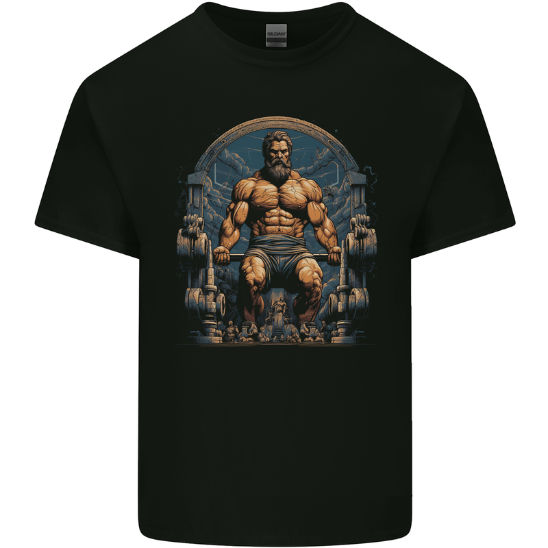 Hercules Gym Bodybuilding Weightlifting Training Kids T-Shirt Childrens Black
