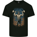 Hercules Gym Bodybuilding Weightlifting Training Mens Cotton T-Shirt Tee Top Black