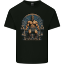 Hercules Gym Bodybuilding Weightlifting Training Mens Cotton T-Shirt Tee Top Black