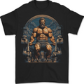 Hercules Gym Bodybuilding Weightlifting Training Mens T-Shirt 100% Cotton BLACK