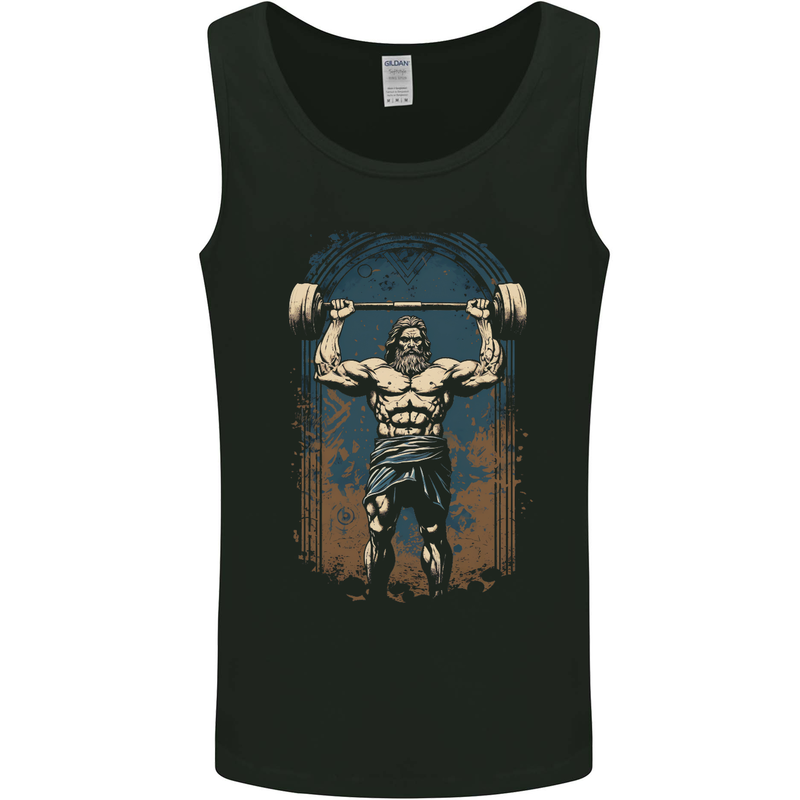 Hercules Gym Bodybuilding Weightlifting Training Mens Vest Tank Top Black
