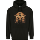 Hercules Gym Weightlifting Training Bodybuilding Mens 80% Cotton Hoodie Black