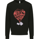 Here's to a Tolerable New Year Cigarette Lighter Kids Sweatshirt Jumper Black