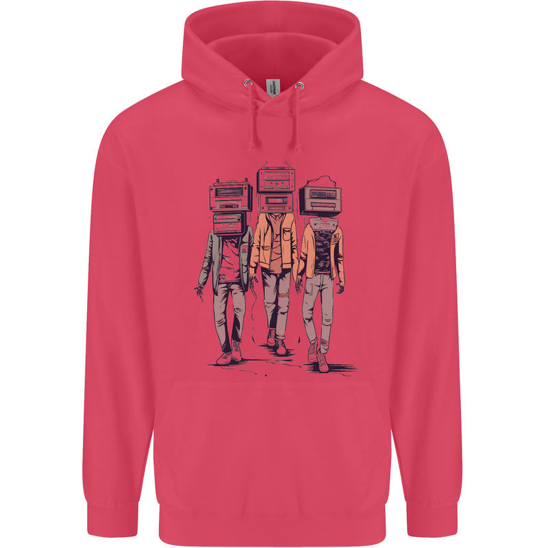 Hi-Fi Head Obscure Music Childrens Kids Hoodie Heliconia