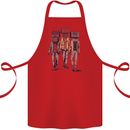 Hi-Fi Head Obscure Music Cotton Apron 100% Organic Red