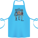 Hi-Fi Head Obscure Music Cotton Apron 100% Organic Turquoise