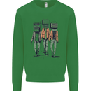 Hi-Fi Head Obscure Music Kids Sweatshirt Jumper Irish Green