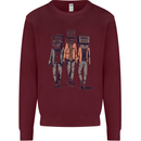 Hi-Fi Head Obscure Music Kids Sweatshirt Jumper Maroon