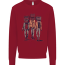Hi-Fi Head Obscure Music Kids Sweatshirt Jumper Red
