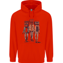 Hi-Fi Head Obscure Music Mens 80% Cotton Hoodie Bright Red