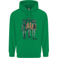 Hi-Fi Head Obscure Music Mens 80% Cotton Hoodie Irish Green