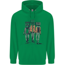 Hi-Fi Head Obscure Music Mens 80% Cotton Hoodie Irish Green