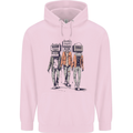 Hi-Fi Head Obscure Music Mens 80% Cotton Hoodie Light Pink