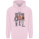 Hi-Fi Head Obscure Music Mens 80% Cotton Hoodie Light Pink