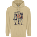 Hi-Fi Head Obscure Music Mens 80% Cotton Hoodie Sand