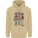 Hi-Fi Head Obscure Music Mens 80% Cotton Hoodie Sand