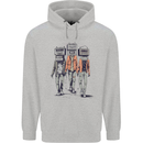 Hi-Fi Head Obscure Music Mens 80% Cotton Hoodie Sports Grey