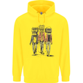 Hi-Fi Head Obscure Music Mens 80% Cotton Hoodie Yellow