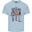 Hi-Fi Head Obscure Music Mens Cotton T-Shirt Tee Top Light Blue