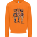 Hi-Fi Head Obscure Music Mens Sweatshirt Jumper Orange