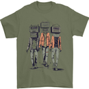 Hi-Fi Head Obscure Music Mens T-Shirt 100% Cotton Military Green