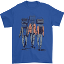 Hi-Fi Head Obscure Music Mens T-Shirt 100% Cotton Royal Blue