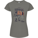 Hi-Fi Head Obscure Music Womens Petite Cut T-Shirt Charcoal