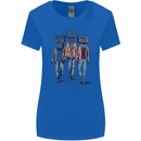 Hi-Fi Head Obscure Music Womens Wider Cut T-Shirt Royal Blue