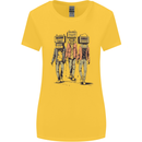 Hi-Fi Head Obscure Music Womens Wider Cut T-Shirt Yellow