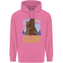 Hide From Hikers Funny Grizzly Bear Hiking Mens 80% Cotton Hoodie Azelea