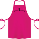 Hiking ECG Walking Rambling Trekking Pulse Cotton Apron 100% Organic Pink